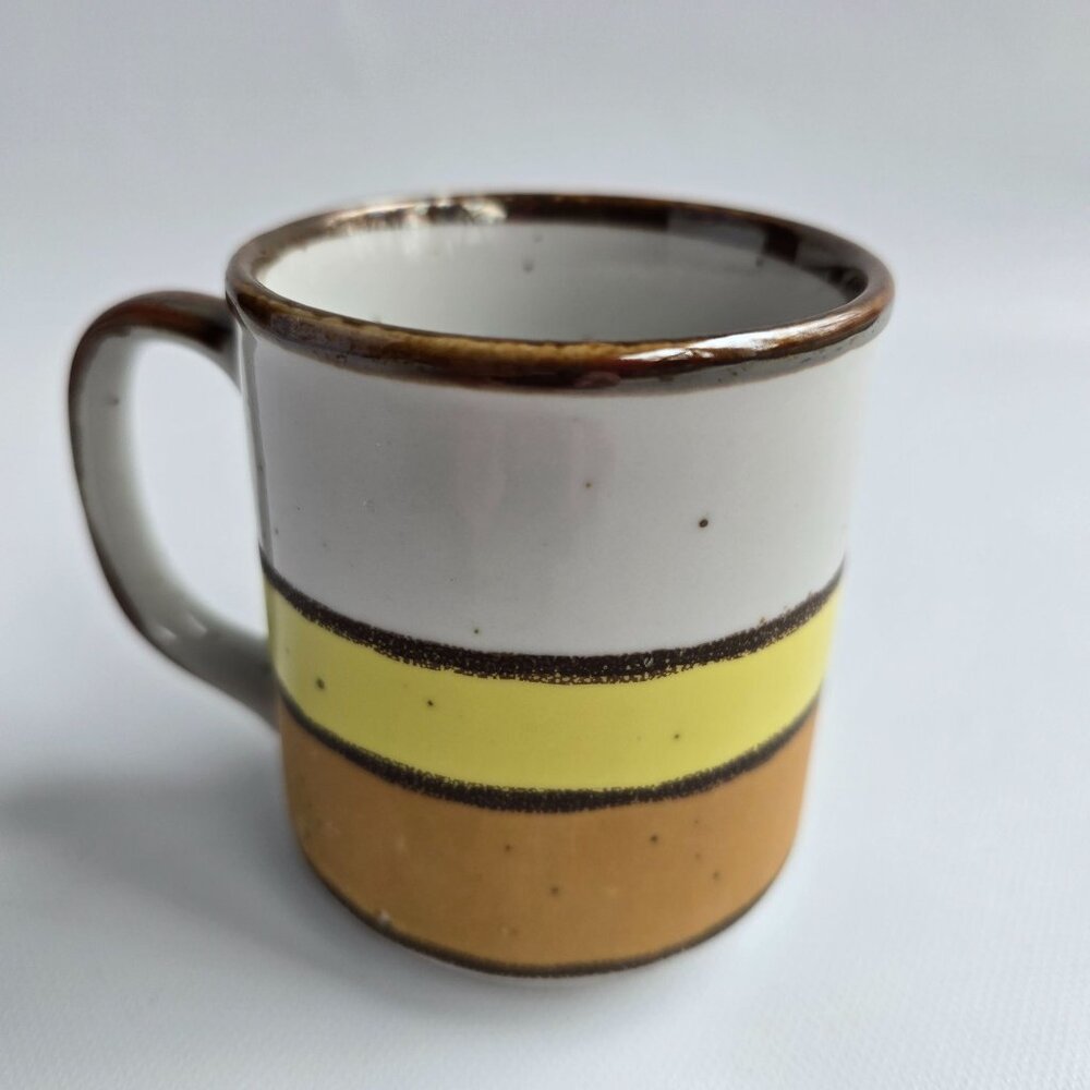 Vintage Hearthside Buffet Ware No. 555 Japan Speckled Ceramic Mug With Yellow & - Picture 14 of 16